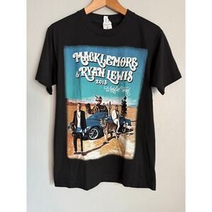 Macklemore Ryan Lewis 2013 Tour Shirt Adult Small Black Short Sleeve